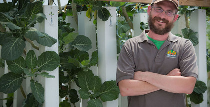 Nate Storey of Bright Agrotech with Vertical Ziptowers