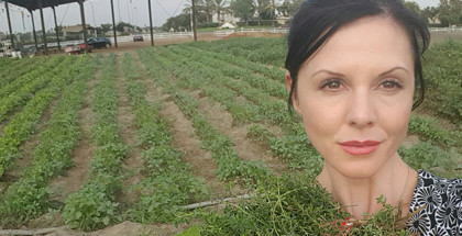 Robin Meadows of Health's Kitchen in Riverside, California. Robin is part of the GrowRIVERSIDE Local Food Movement there.