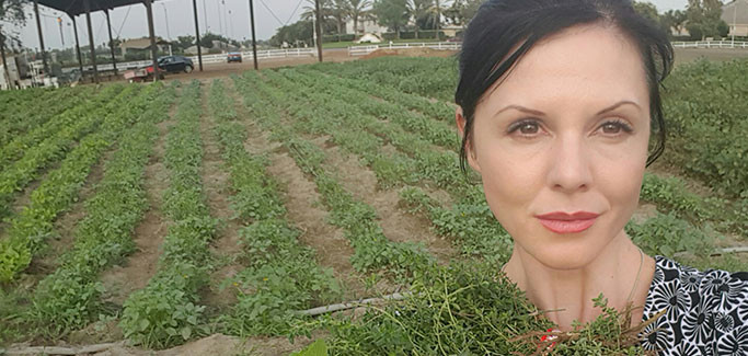 Robin Meadows of Health's Kitchen in Riverside, California. Robin is part of the GrowRIVERSIDE Local Food Movement there.