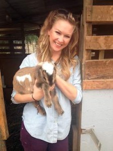Kayla Causey is operator and owner of Sunny Cabana Farms in Riverside, CA where she raises goats and chickens. (photo courtesy Kayla Causey/Sunny Cabana Farms)